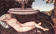 CRANACH, Lucas the Elder The Nymph of the Fountain fdg oil painting on canvas